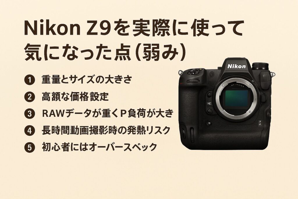 Nikon Z9 メリット　デメリット