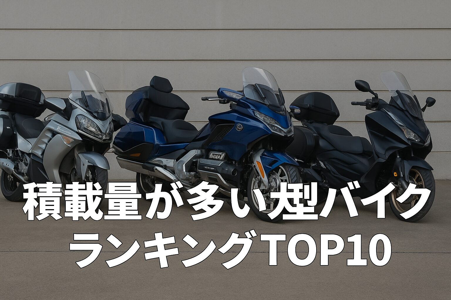 【2025年最新版】圧倒的積載力！国内新車で買える大型バイク積載力ランキングTOP10（フルカスタム時）