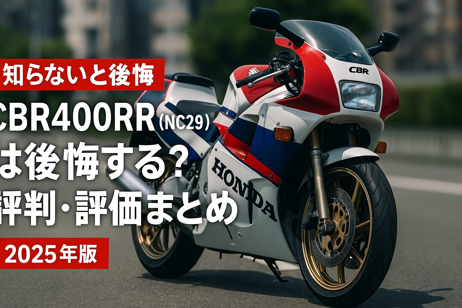 【知らないと後悔】Honda CBR400RR（NC29）は後悔する？評判・評価まとめ｜90年代レーサーレプリカの象徴【2025年版】
