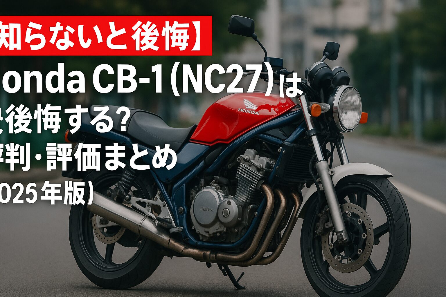 【知らないと後悔】Honda CB-1（NC27）は後悔する？評判・評価まとめ｜小排気量ビッグバイク感のネイキッド【2025年版】