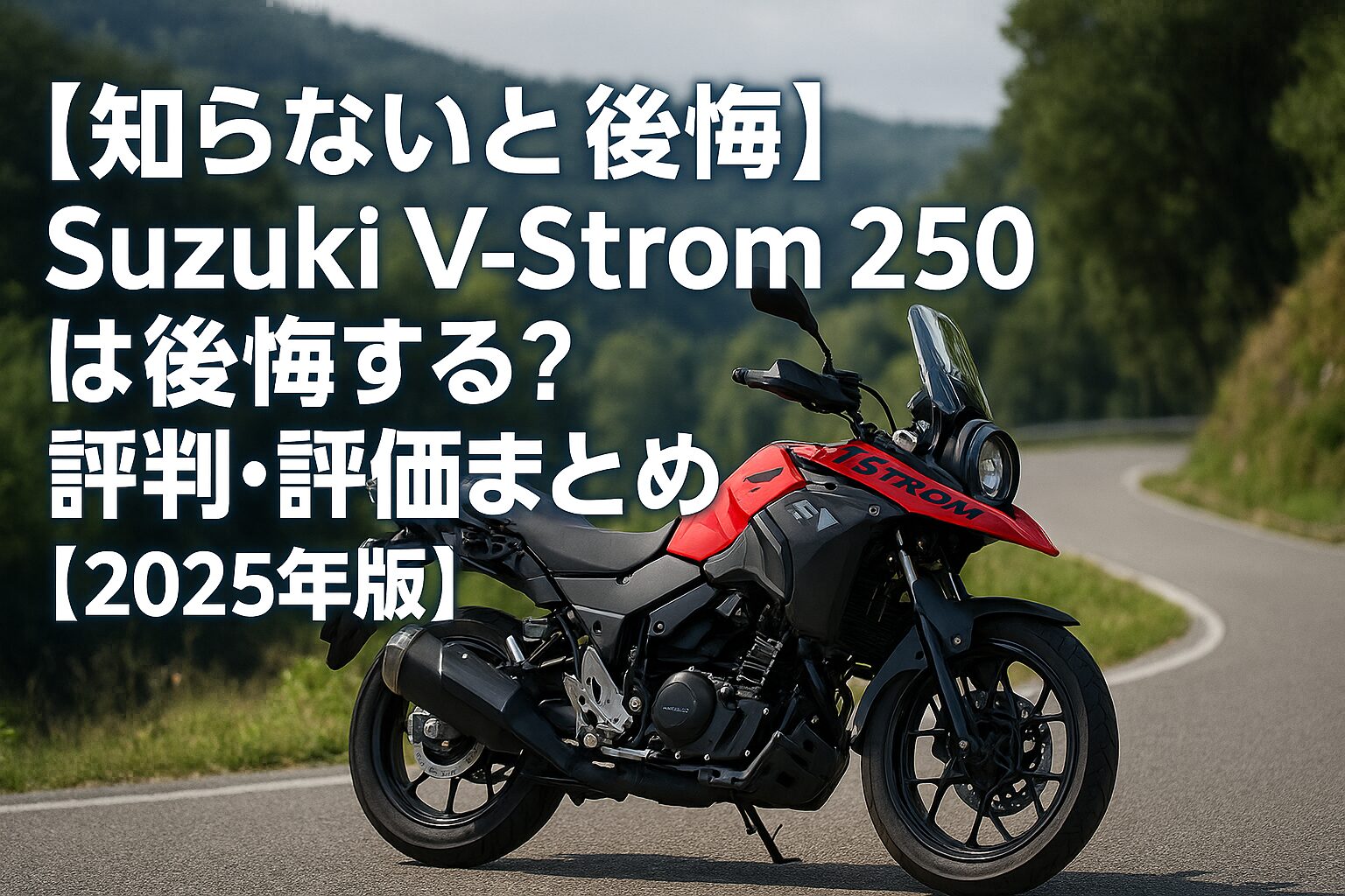 【知らないと後悔】Suzuki V-Strom 250は後悔する？評判・評価まとめ｜アドベンチャー入門の定番【2025年版】