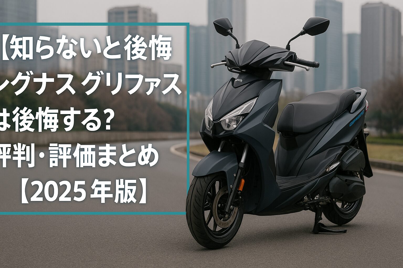 【知らないと後悔】SYM シグナス グリファスは後悔する？評判・評価まとめ｜スポーティ×都会派スクーター【2025年版】