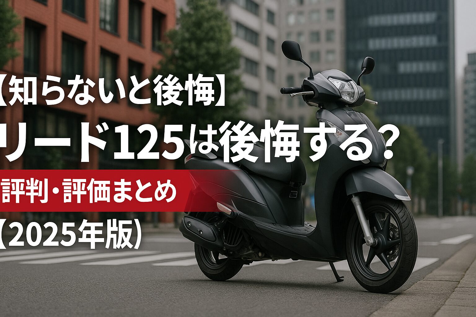 【知らないと後悔】Honda リード125は後悔する？評判・評価まとめ｜ビジネス＆日常を支える万能スクーター【2025年版】