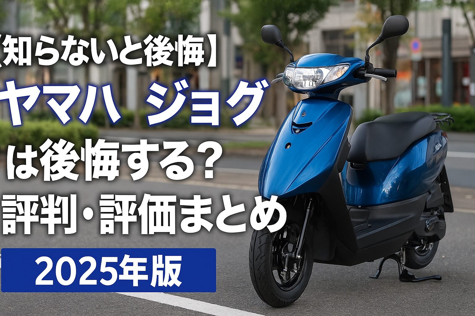 【知らないと後悔】ヤマハ ジョグは後悔する？評判・評価まとめ｜“原付の定番”軽さと実用性【2025年版】