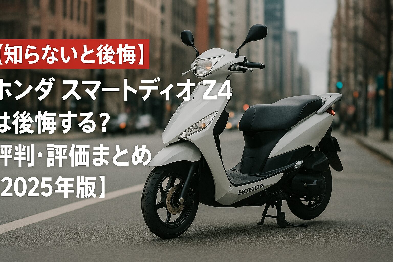 【知らないと後悔】ホンダ スマートディオ Z4は後悔する？評判・評価まとめ｜PGM-FI × 4バルブ × スポーティスタイル【2025年版】