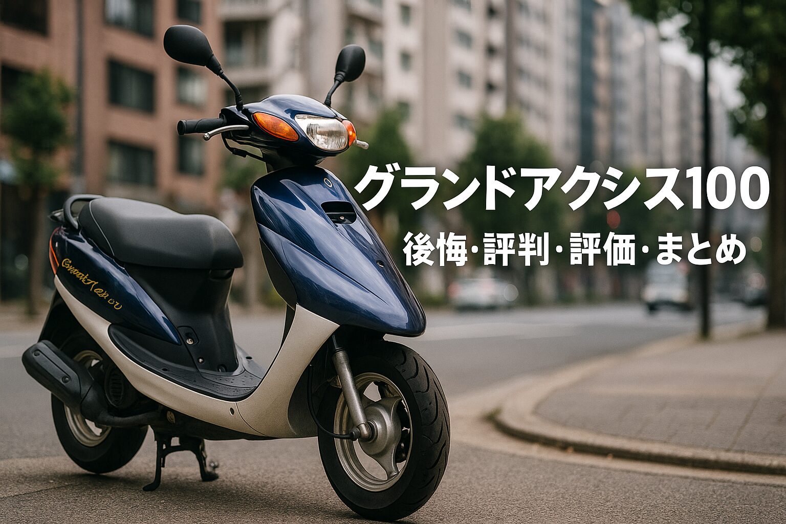 【知らないと後悔】グランドアクシス100は後悔する？評判・評価まとめ｜2スト100ccの痛快加速と日常実用の両立【2025年版】