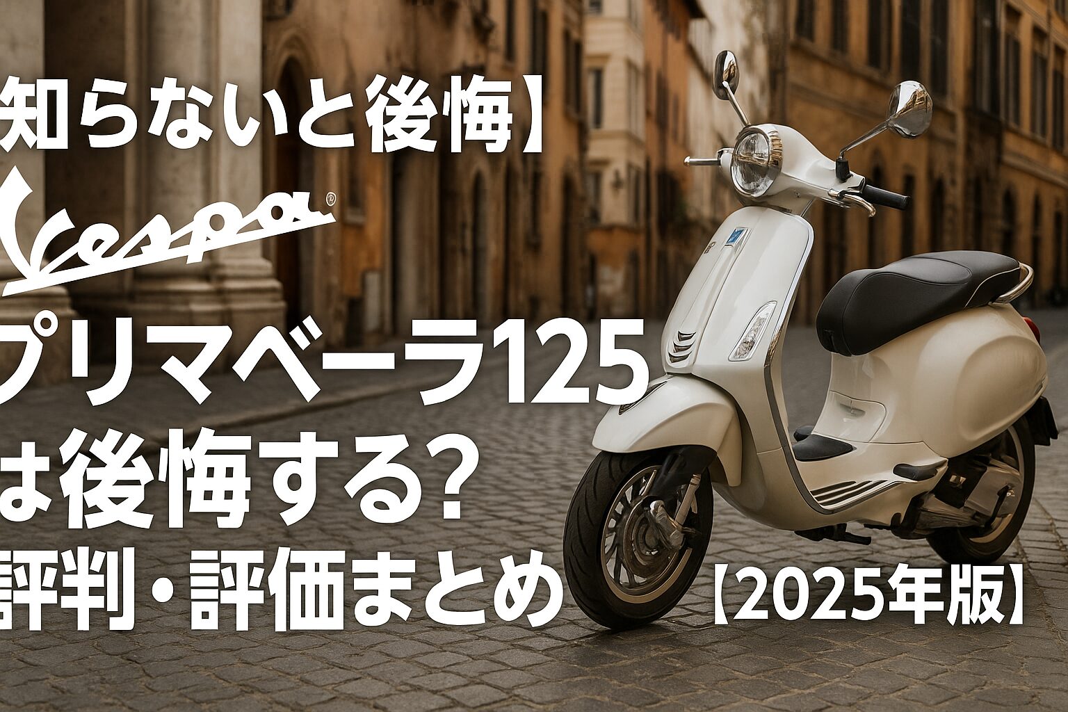 【知らないと後悔】ベスパ プリマベーラ125は後悔する？評判・評価まとめ｜伝統と上質デザインのスクーター【2025年版】