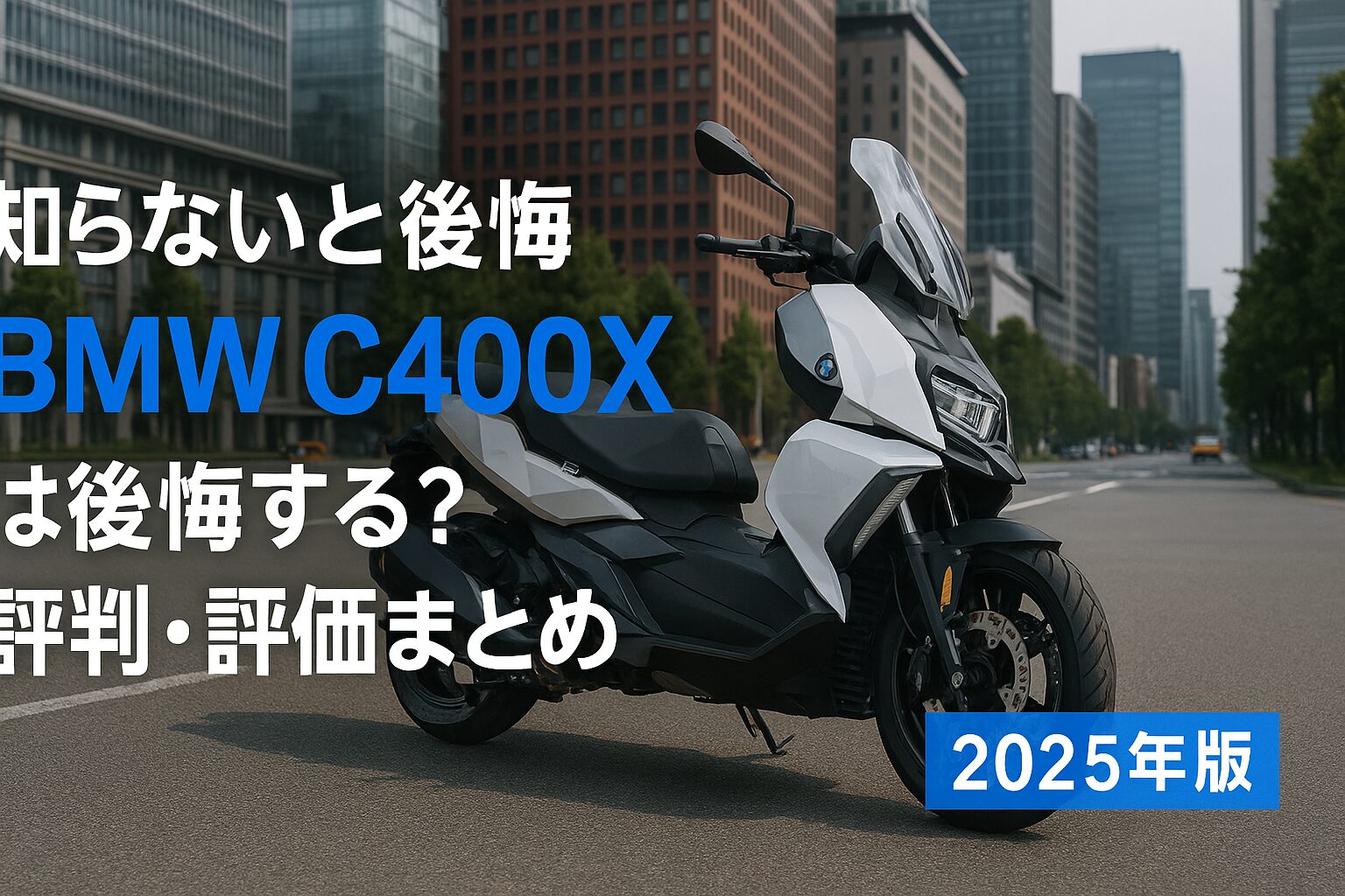 【知らないと後悔】BMW C400X は後悔する？評判・評価まとめ｜都会派プレミアムスクーター【2025年版】