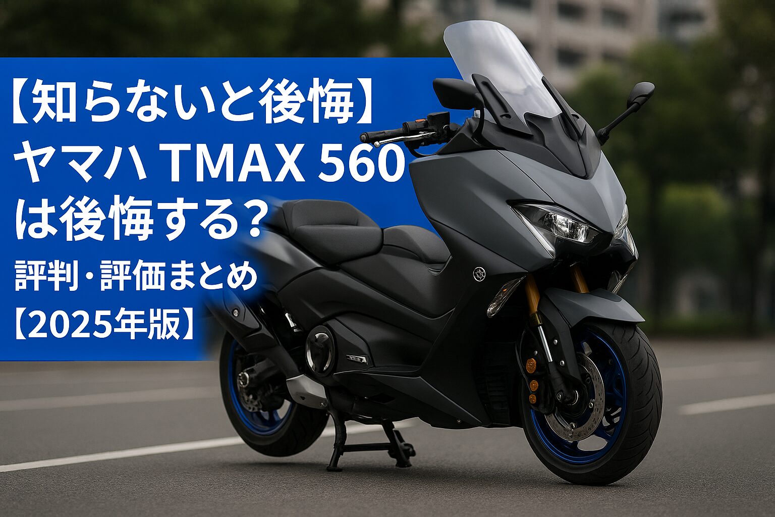【知らないと後悔】ヤマハ TMAX 560 は後悔する？評判・評価まとめ｜“スポーツ×快適”を融合したプレミアムスクーター【2025年版】