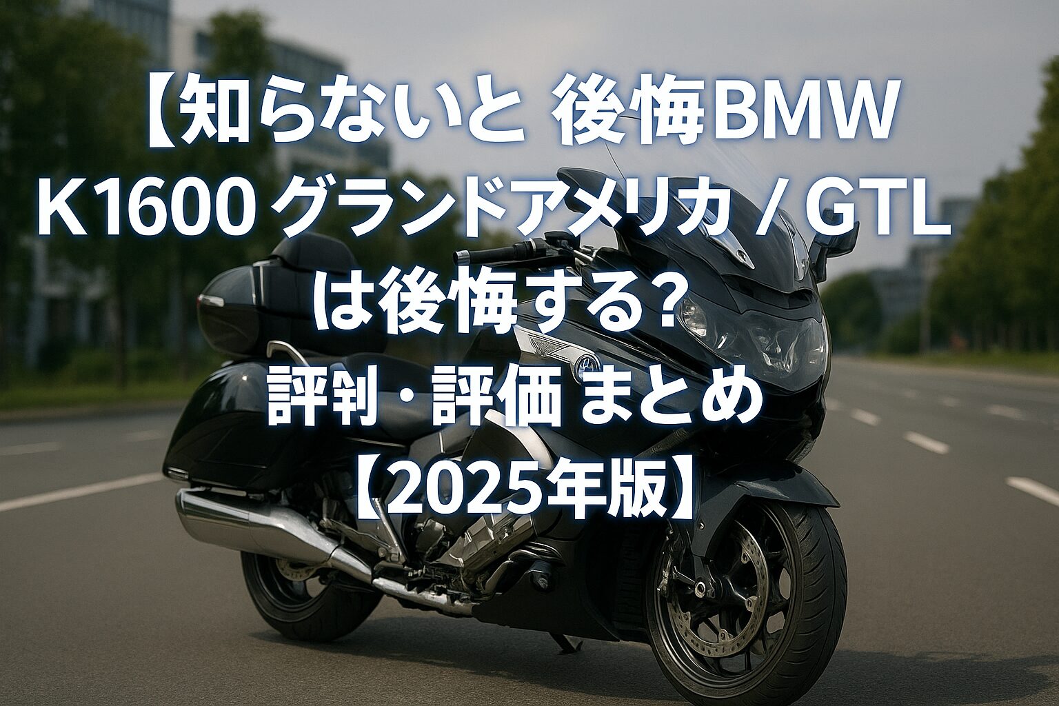 【知らないと後悔】BMW K1600 グランドアメリカ / GTL は後悔する？評判・評価まとめ｜直6エンジンと豪華装備のフラッグシップツアラー【2025年版】