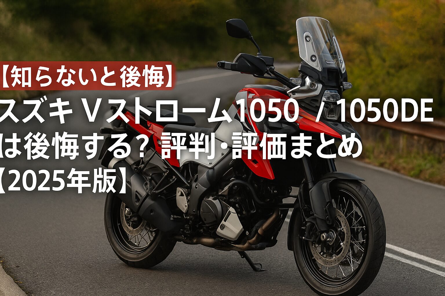 【知らないと後悔】スズキ Vストローム1050 / 1050DE は後悔する？評判・評価まとめ｜万能アドベンチャーツアラー【2025年版】