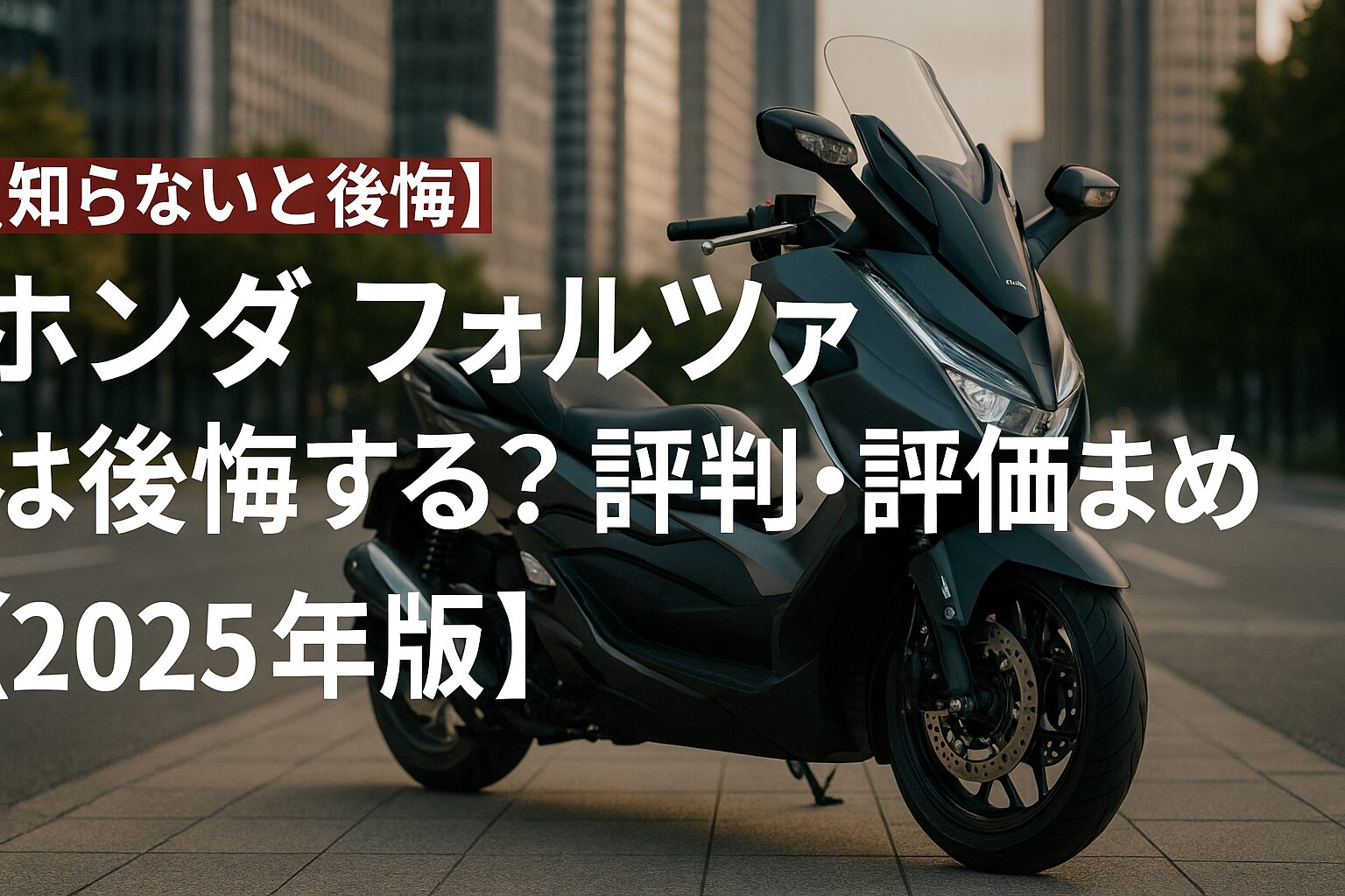 【知らないと後悔】ホンダ フォルツァ は後悔する？評判・評価まとめ｜街乗りもツーリングもこなす万能スクーター【2025年版】