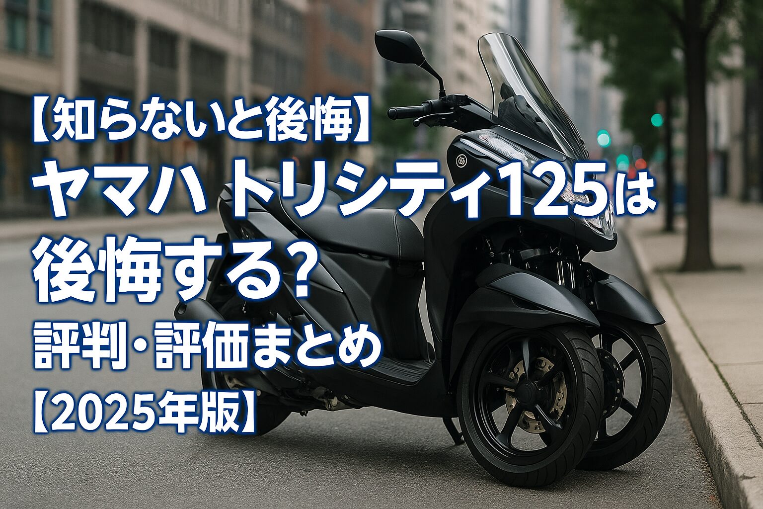 【知らないと後悔】ヤマハ トリシティ125は後悔する？評判・評価まとめ｜三輪スクーターの新定番【2025年版】