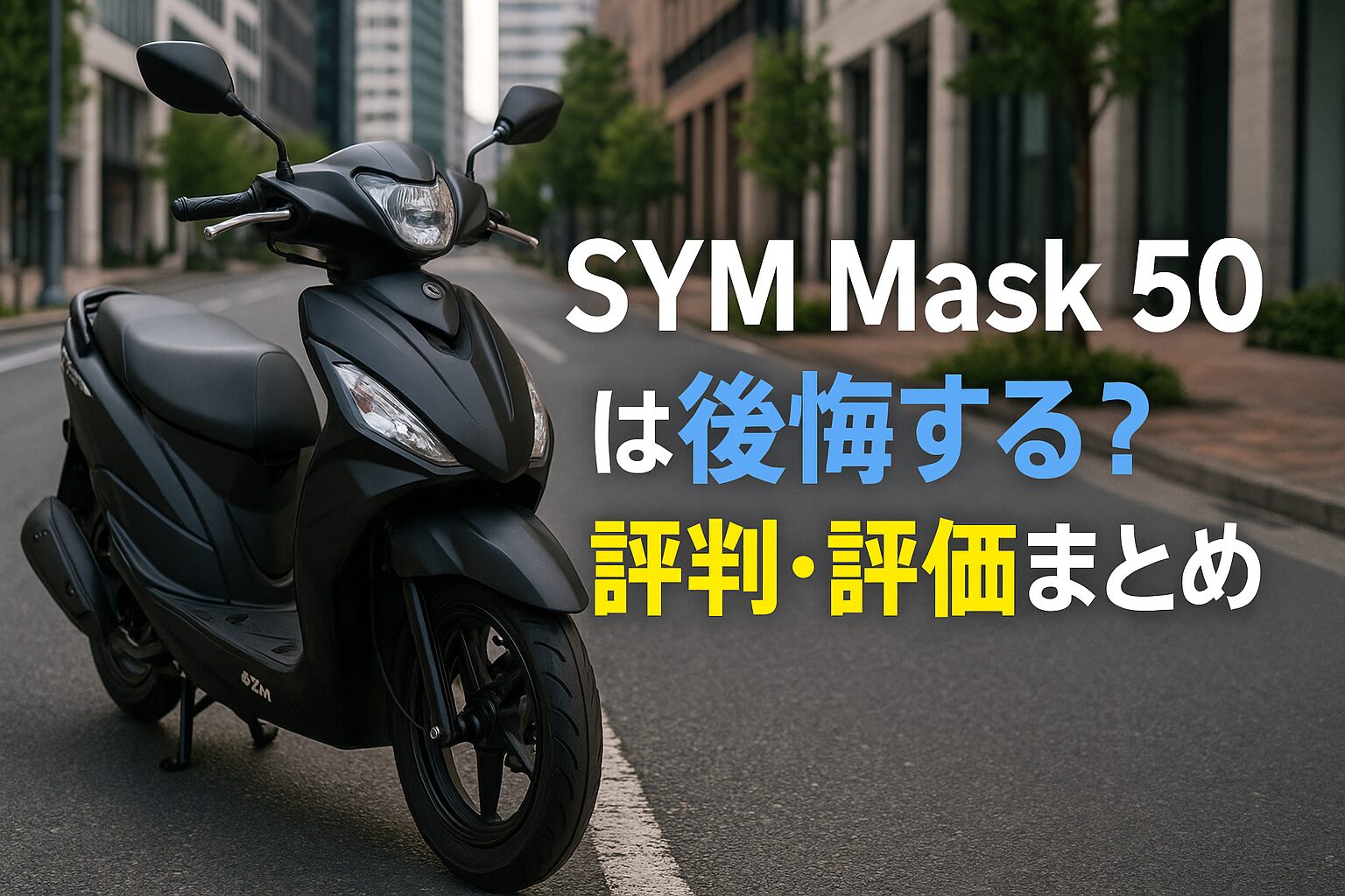 【あなたは知ってる？】SYM Mask 50は後悔する？評判・評価まとめ｜コスパ重視の実用スクーター【2025年最新版】