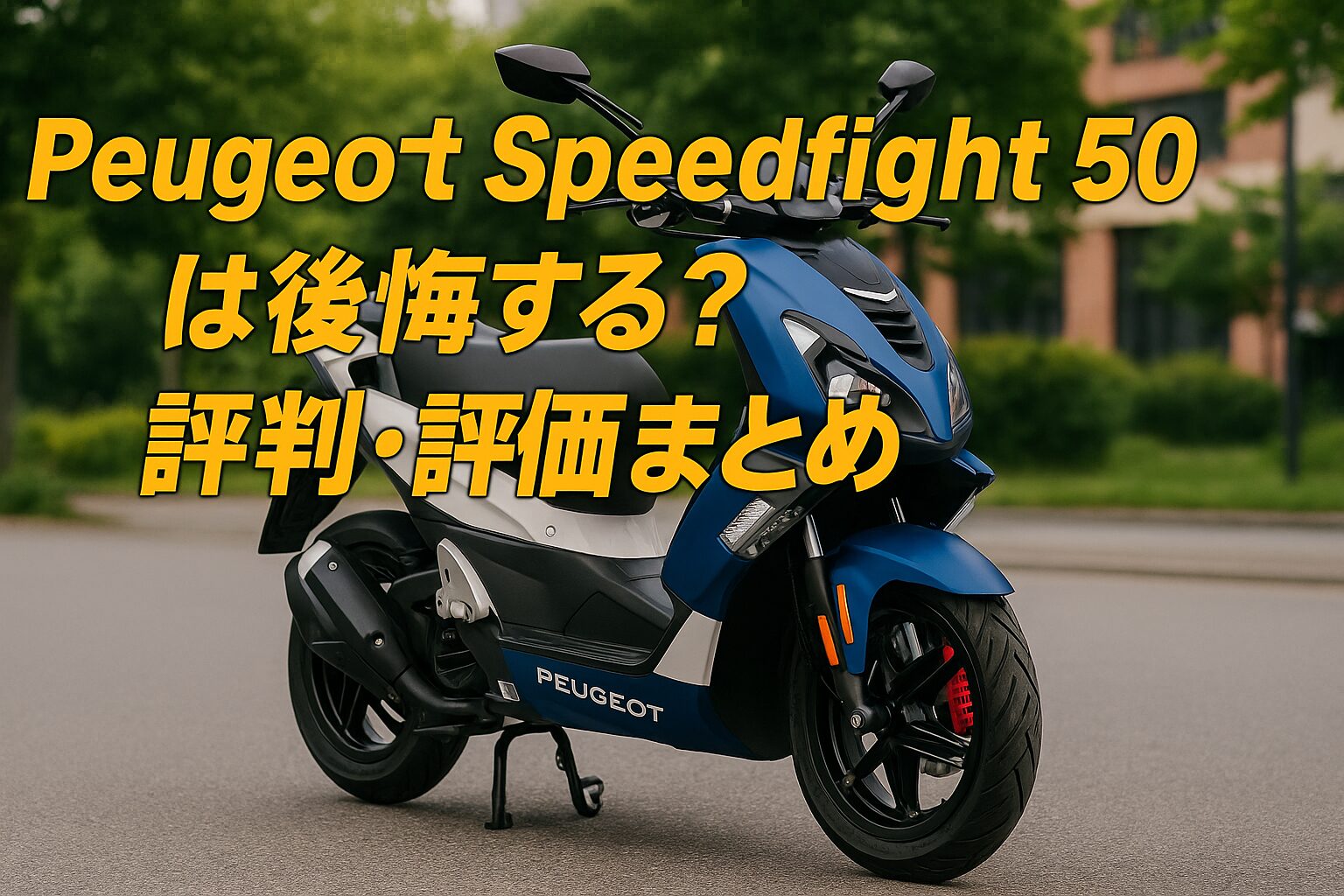 【知らないと後悔する】Peugeot Speedfight 50は後悔する？評判・評価まとめ｜フレンチスポーツ原付の魅力と注意点【2025年版】