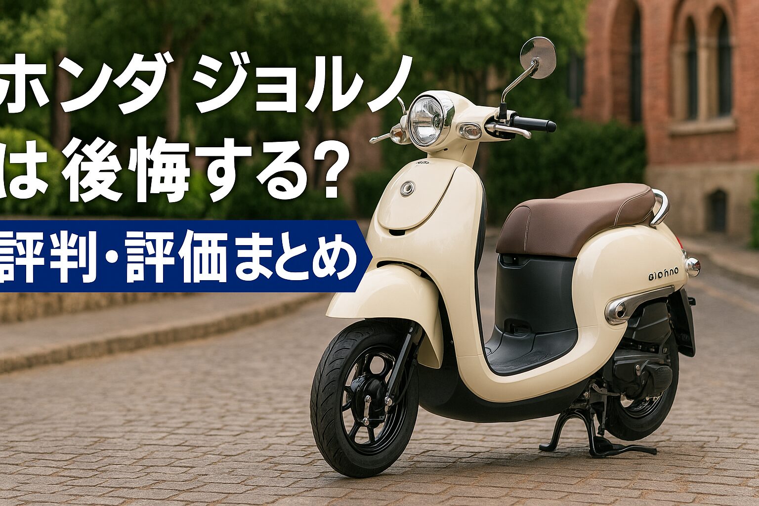 【知らないと後悔】ホンダ ジョルノは後悔する？評判・評価まとめ｜レトロでおしゃれな原付スクーター【2025年版】
