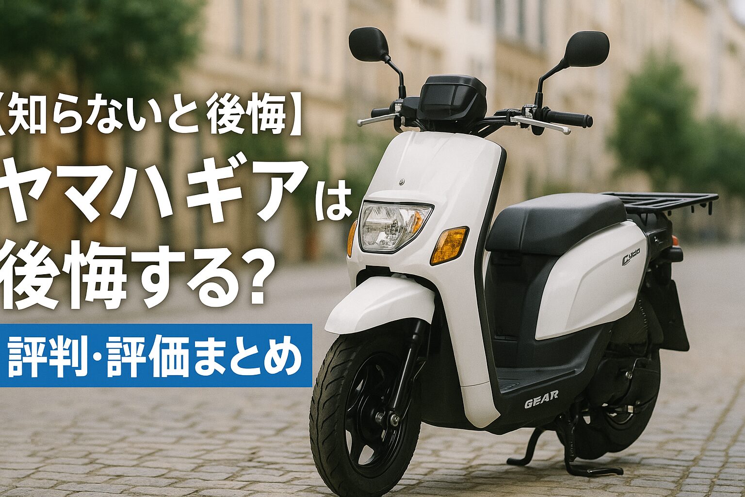 【知らないと後悔】ヤマハ ギアは後悔する？評判・評価まとめ｜業務用スクーターの決定版【2025年版】
