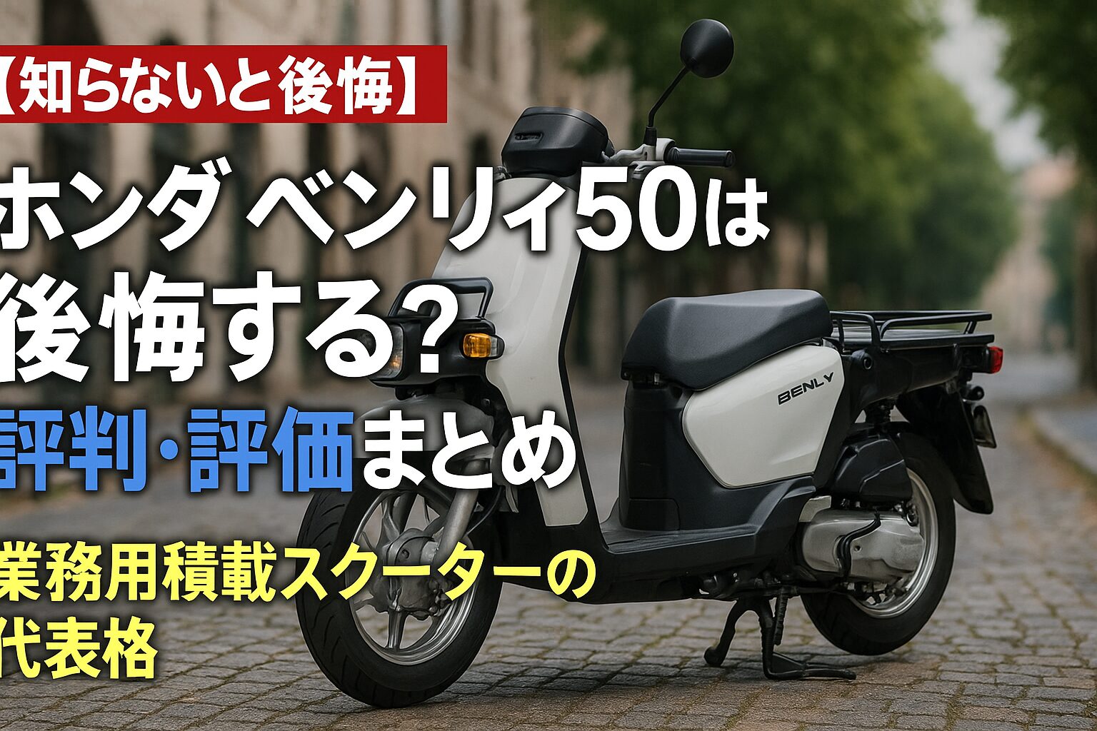 【知らないと後悔】ホンダ ベンリィ50は後悔する？評判・評価まとめ｜業務用積載スクーターの代表格【2025年版】
