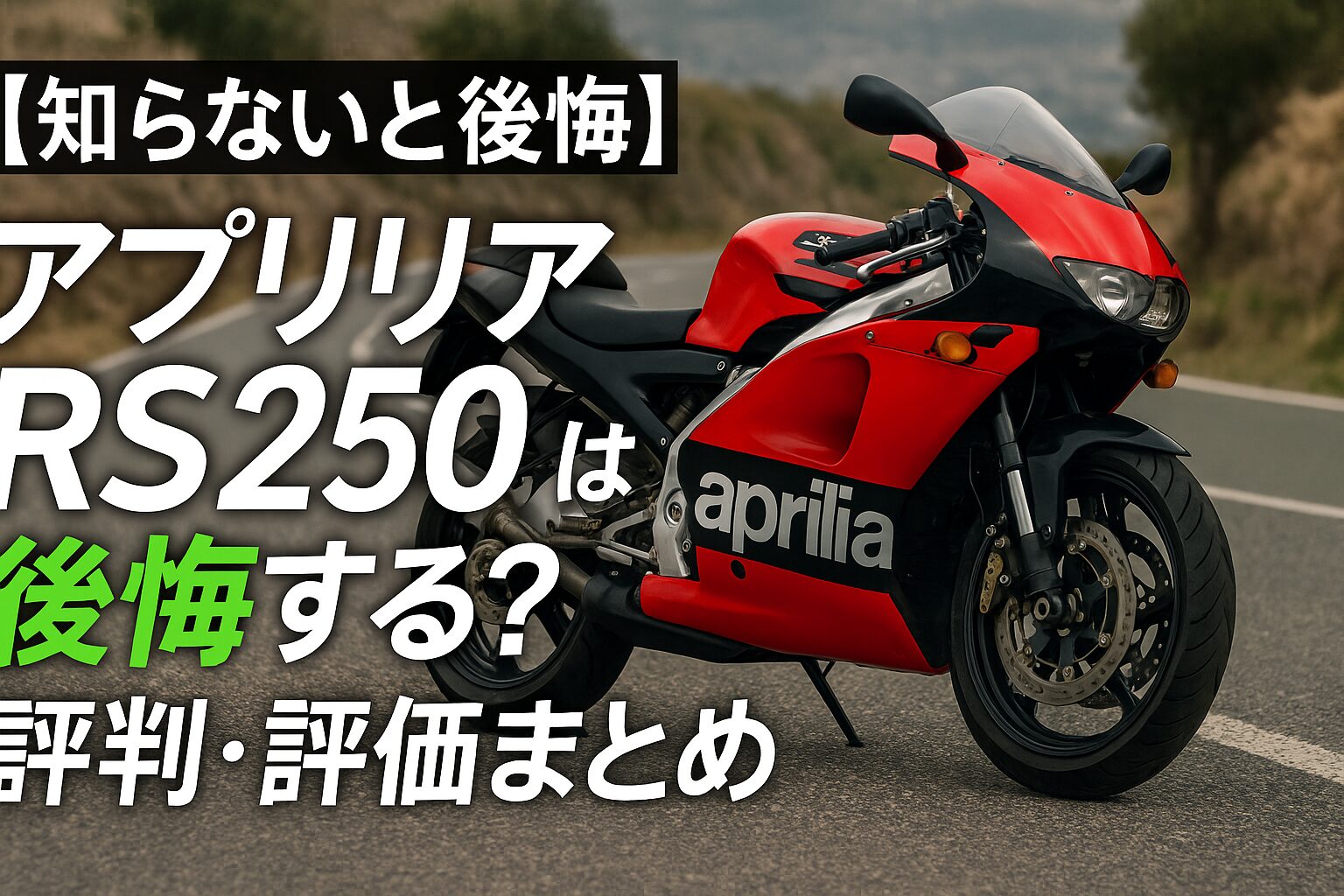 【知らないと後悔】アプリリア RS250は後悔する？評判・評価まとめ｜GP直系2ストレプリカの究極モデル【2025年版】
