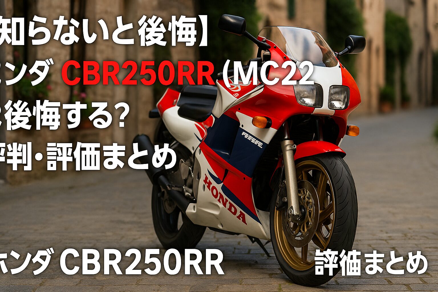 【知らないと後悔】ホンダ CBR250RR（MC22）は後悔する？評判・評価まとめ｜高回転4気筒の名作レプリカ【2025年版】