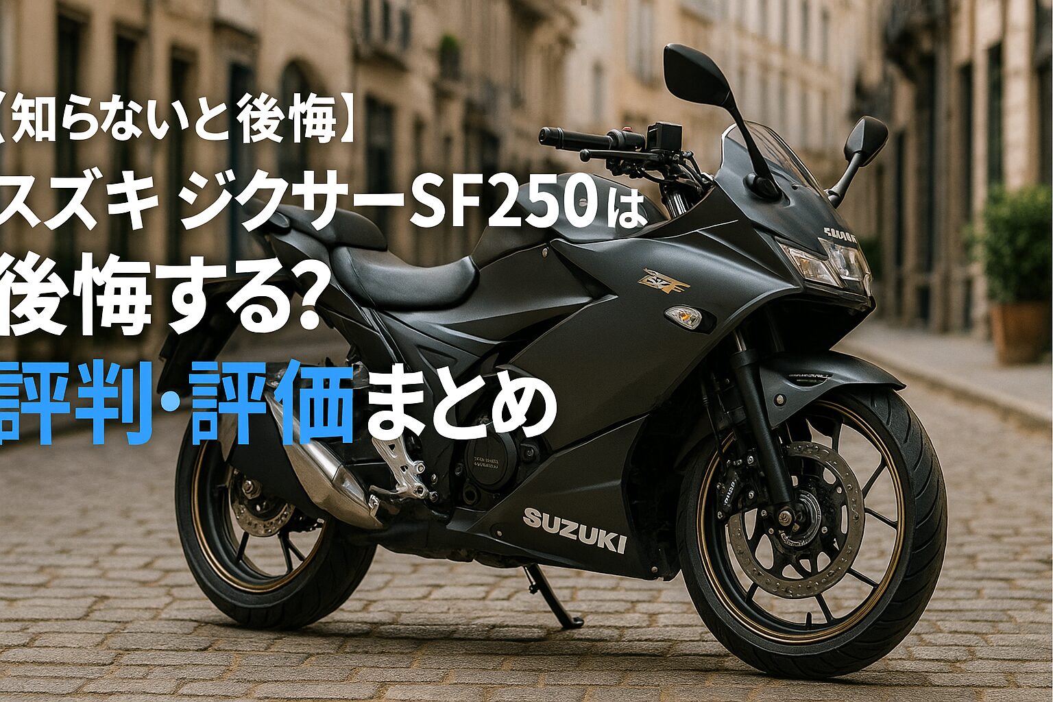 【知らないと後悔】スズキ ジクサーSF250は後悔する？評判・評価まとめ｜扱いやすさと大人のスポーツ感を両立【2025年版】