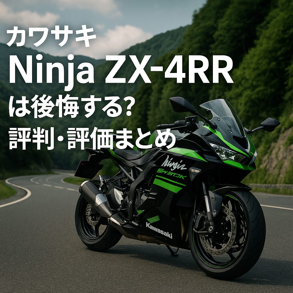 【知らないと後悔】カワサキ Ninja ZX-4RRは後悔する？評判・評価まとめ｜400ccで味わうスーパースポーツの新境地【2025年版】