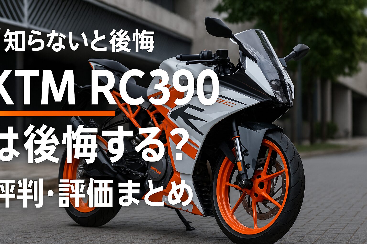 【知らないと後悔】KTM RC390は後悔する？評判・評価まとめ｜軽快な探究心を刺激するミドルスポーツ【2025年版】