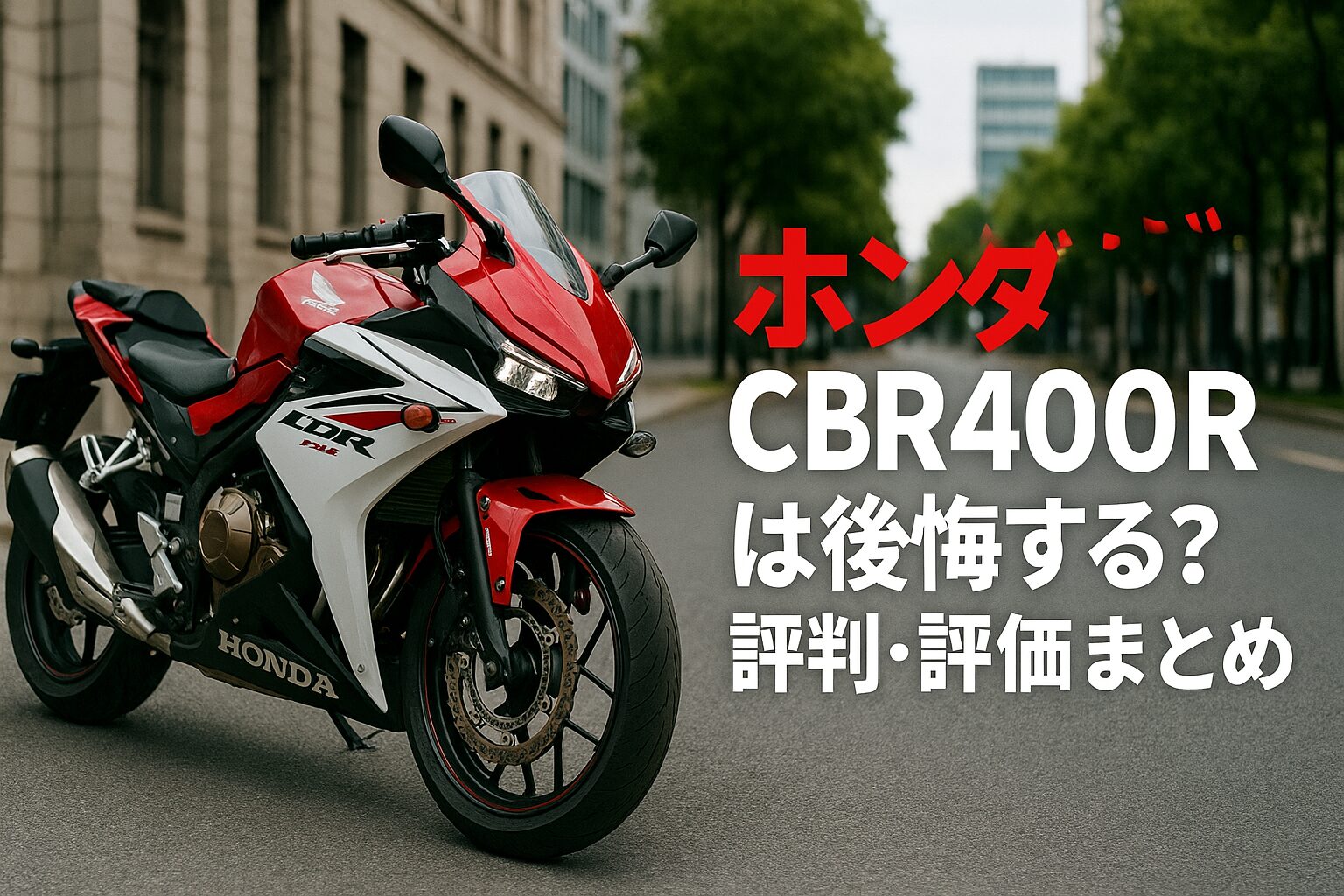 【知らないと後悔】ホンダ CBR400Rは後悔する？評判・評価まとめ｜快適スポーツネイキッドの選択肢に【2025年版】