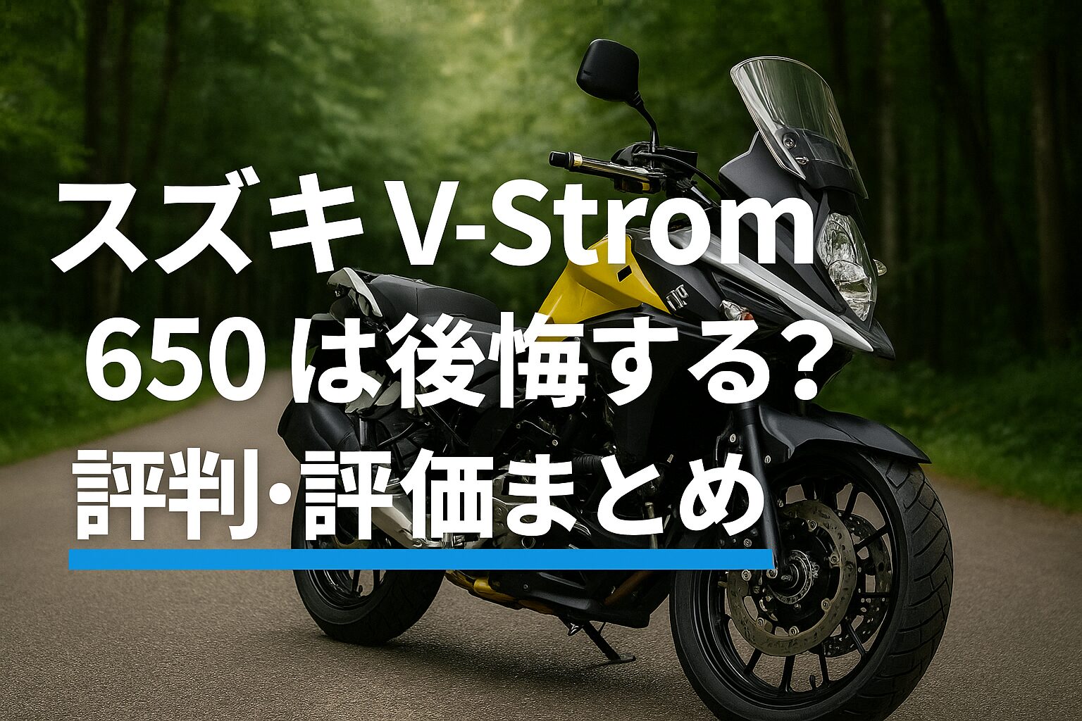 【知らないと後悔】スズキ V-Strom 650は後悔する？評判・評価まとめ｜万能アドベンチャーの定番【2025年版】
