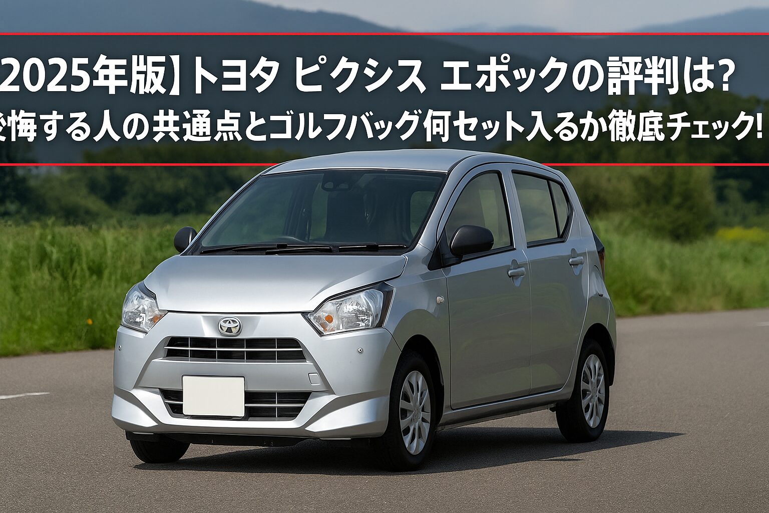 【2025年版】トヨタ ピクシス エポックの評判は？後悔する人の共通点とゴルフバッグ何セット入るか徹底チェック！