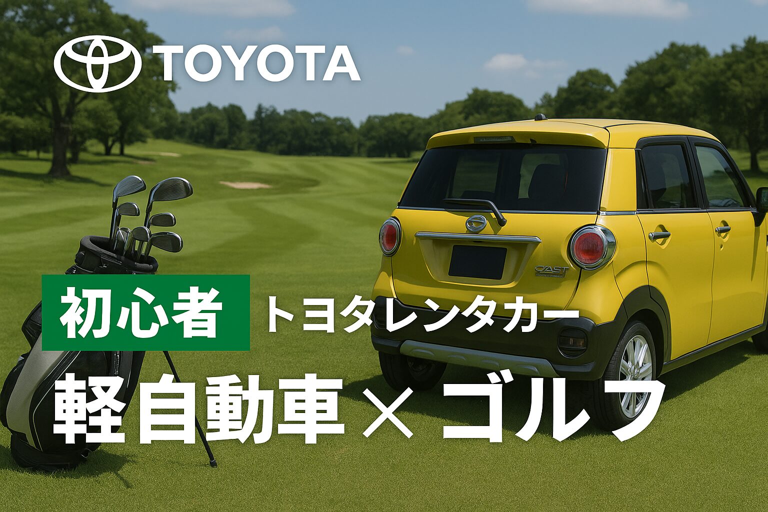 【2025年最新版】“軽じゃ無理”と思ってた人へ｜初心者でも安心！トヨタレンタカーの軽自動車で行くゴルフ旅