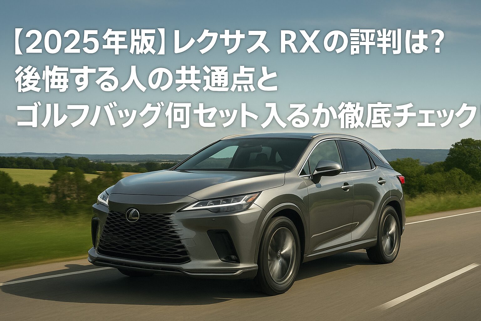 【2025年版】レクサス RXの評判は？後悔する人の共通点とゴルフバッグ何セット入るか徹底チェック！
