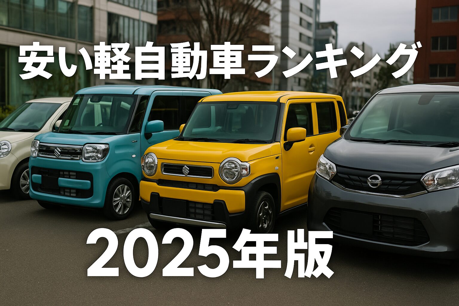 【知らないと後悔】安い軽自動車ランキングTOP10｜新車価格が安いおすすめモデル【2025年版】