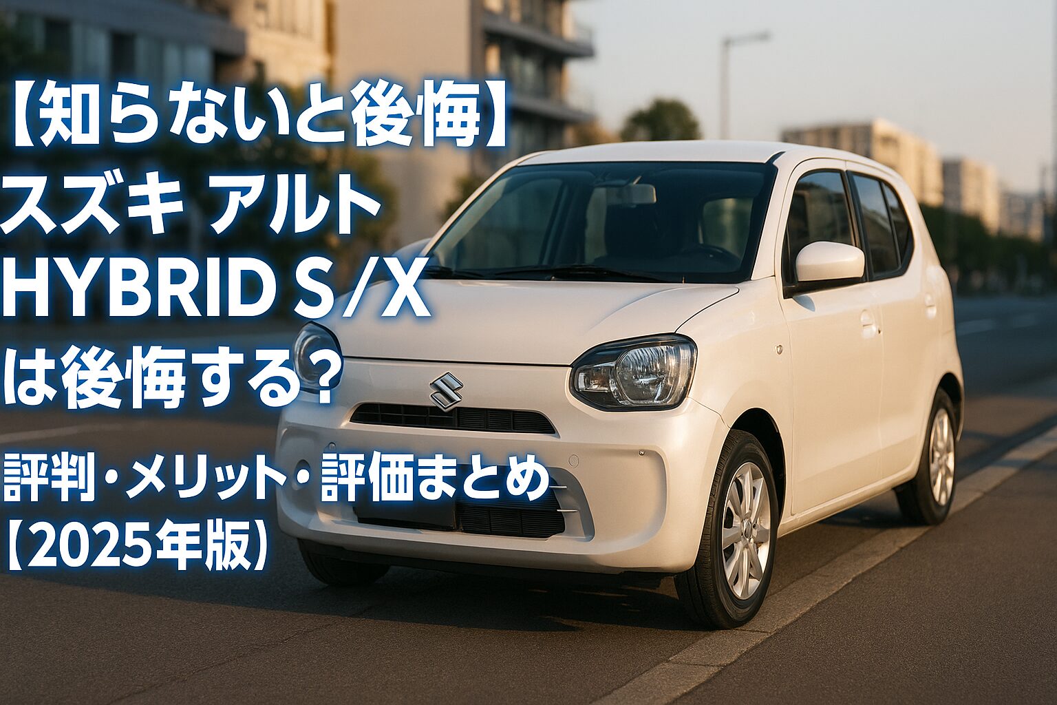【知らないと後悔】スズキ アルト HYBRID S／Xは後悔する？評判・メリット・評価まとめ｜軽ハイブリッドの賢い選択【2025年版】