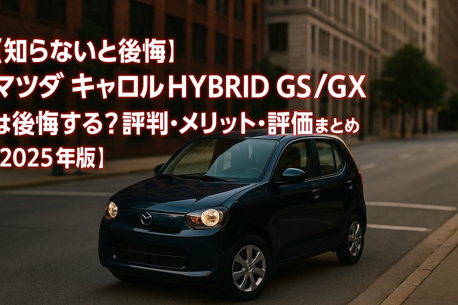【知らないと後悔】マツダ キャロル HYBRID GS／GXは後悔する？評判・メリット・評価まとめ｜軽ハイブリッドの堅実解【2025年版】