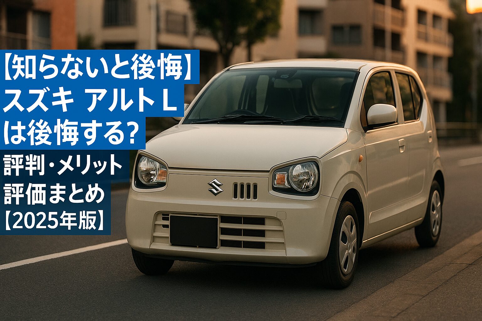 【知らないと後悔】スズキ アルト Lは後悔する？評判・メリット・評価まとめ｜“軽のド定番”実用最適解【2025年版】