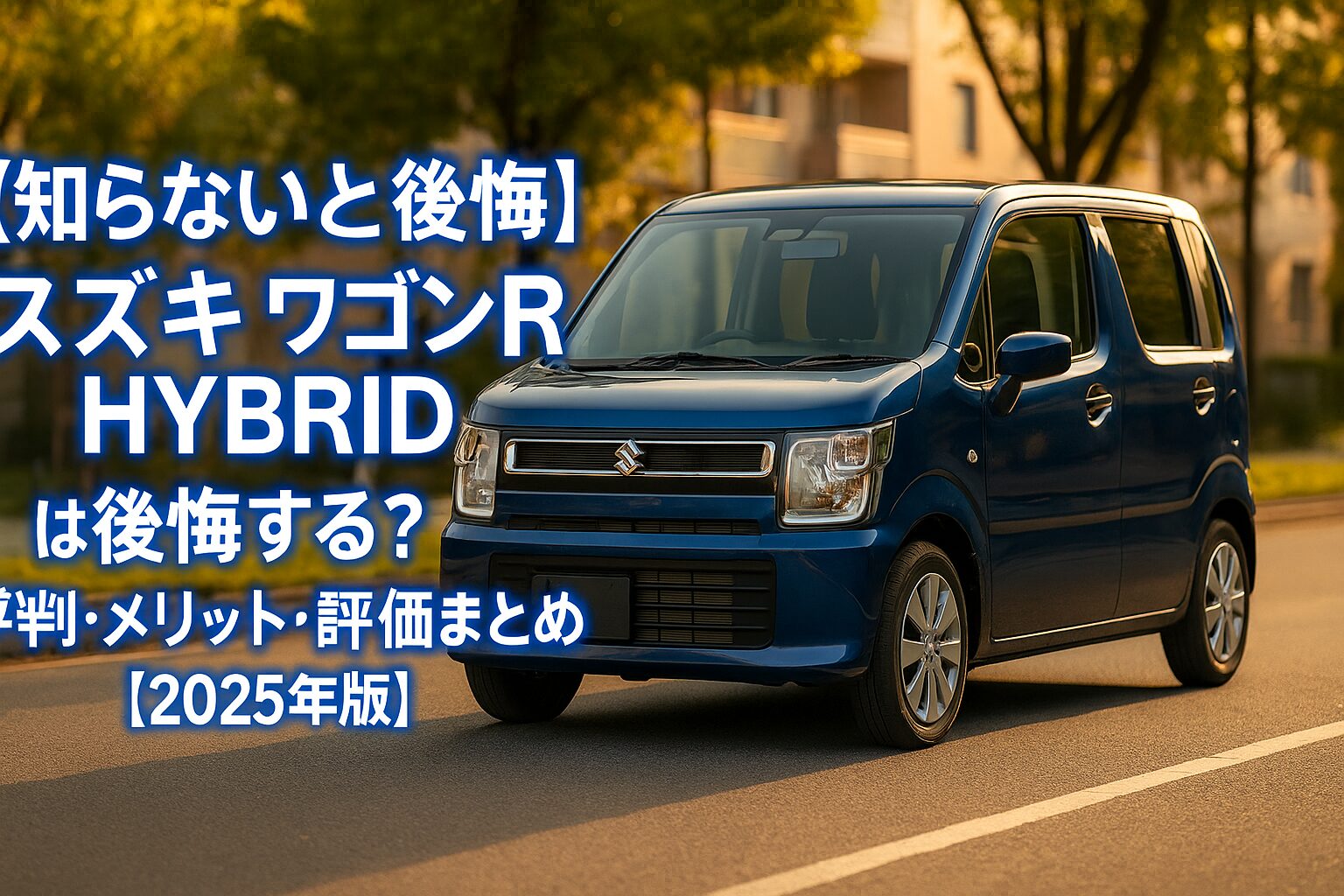 【知らないと後悔】スズキ ワゴンR HYBRIDは後悔する？評判・メリット・評価まとめ｜広さと省エネの定番【2025年版】