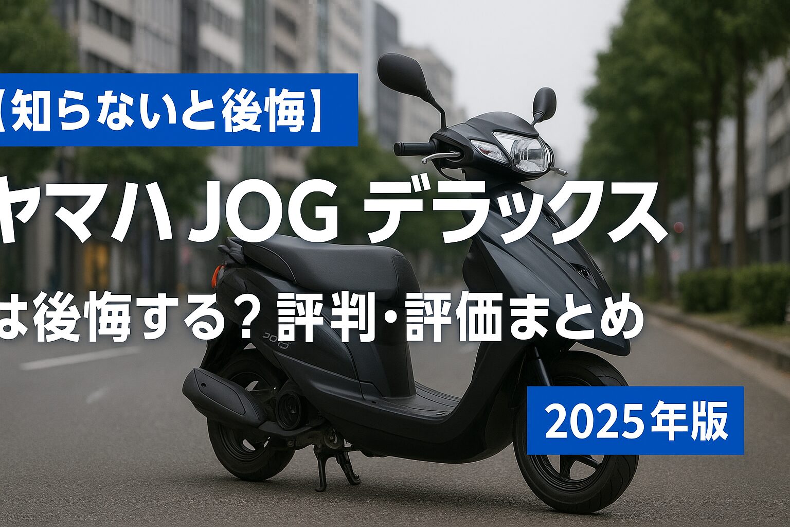 【知らないと後悔】ヤマハ JOG デラックスは後悔する？評判・評価まとめ｜定番原付の上位モデル【2025年版】