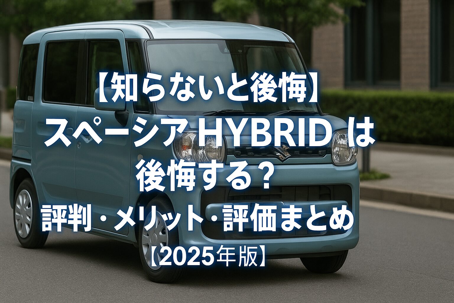 【知らないと後悔】スズキ スペーシア HYBRIDは後悔する？評判・メリット・評価まとめ｜スライドドア×省エネの家族最適解【2025年版】