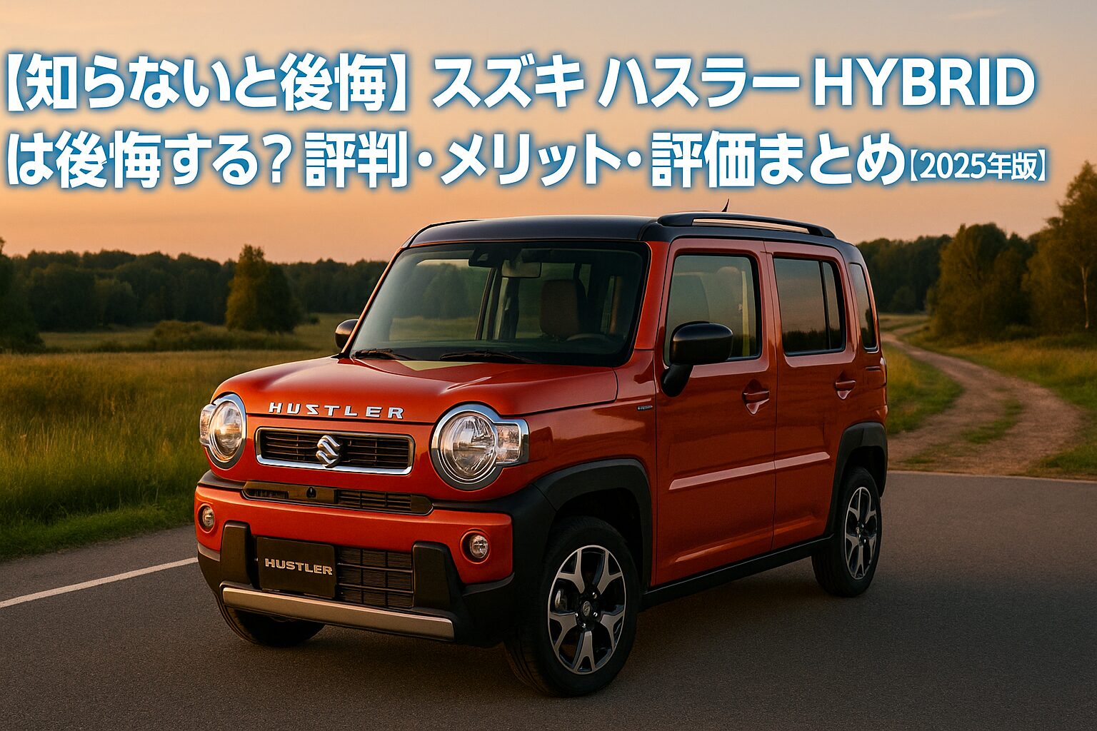 【知らないと後悔】スズキ ハスラー HYBRIDは後悔する？評判・メリット・評価まとめ｜“遊べる軽SUV×省エネ”の相棒【2025年版】
