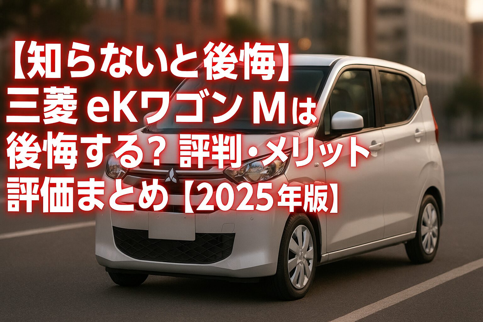【知らないと後悔】三菱 eKワゴン Mは後悔する？評判・メリット・評価まとめ｜“やさしい乗り味×実用安全”の軽ハイト【2025年版】