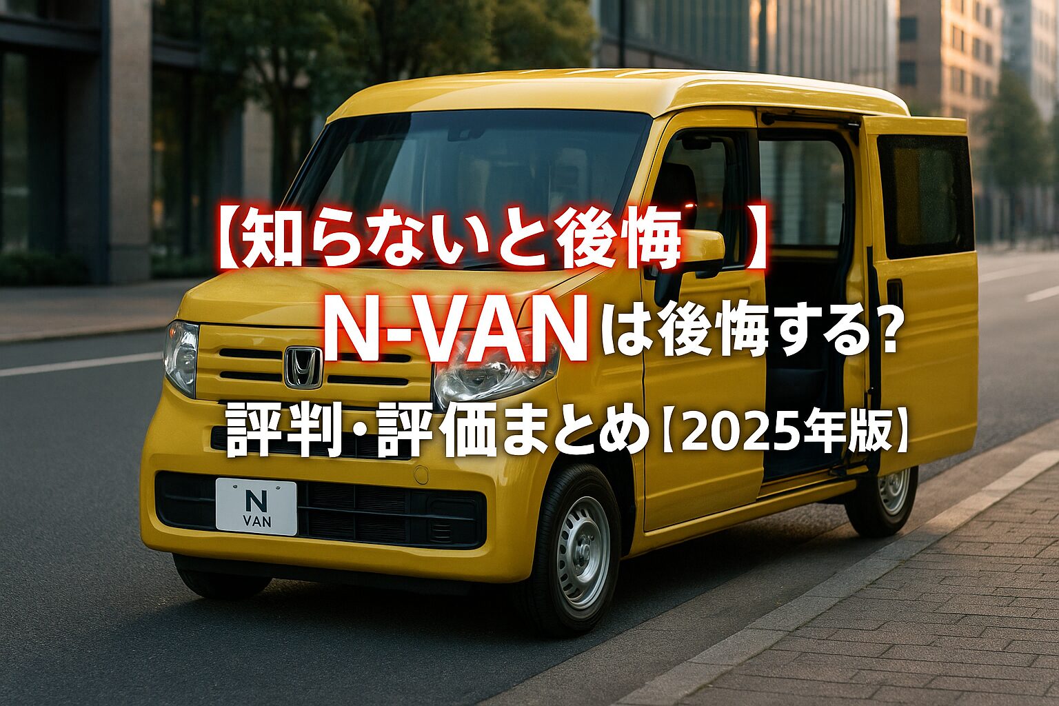 【知らないと後悔】ホンダ N-VAN は後悔する？評判・評価まとめ｜“助手席側ピラーレス大開口×低床”の軽プロユース【2025年版】
