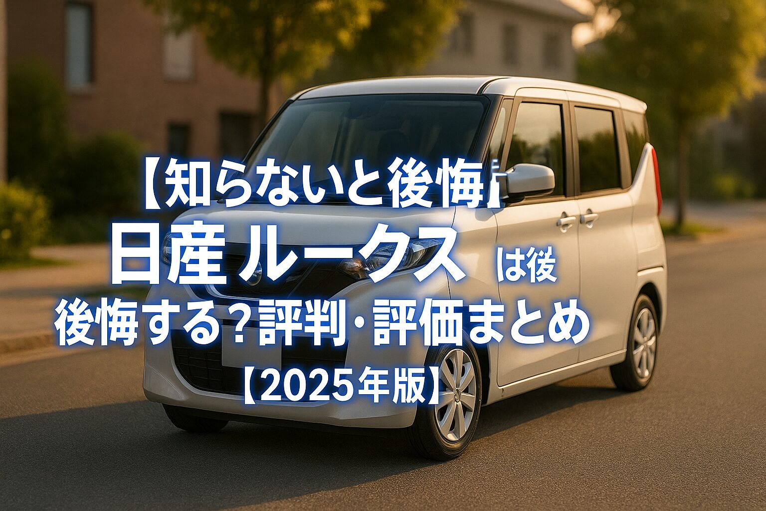 【知らないと後悔】日産 ルークスは後悔する？評判・メリット・評価まとめ｜“広い・乗りやすい・家族にやさしい”スライド軽【2025年版】
