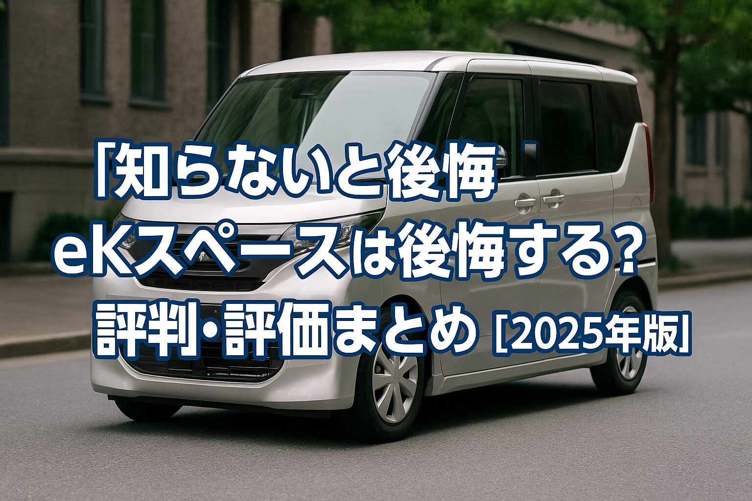 【知らないと後悔】三菱 eKスペースは後悔する？評判・評価まとめ｜広い室内と安全装備が魅力の軽スーパーハイトワゴン【2025年版】