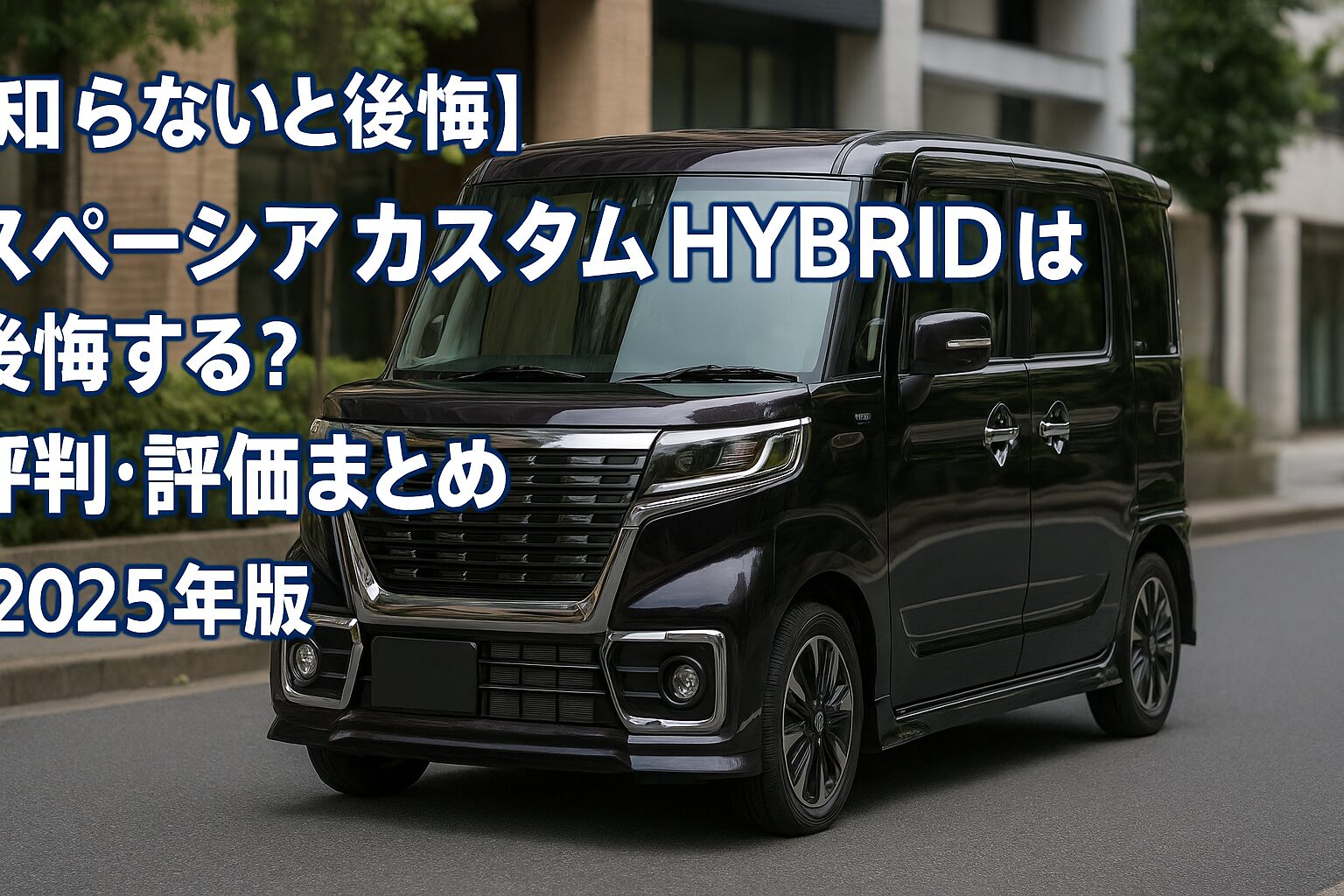 【知らないと後悔】スズキ スペーシアカスタム HYBRIDは後悔する？評判・評価まとめ｜低燃費×高級感の軽スーパーハイト【2025年版】
