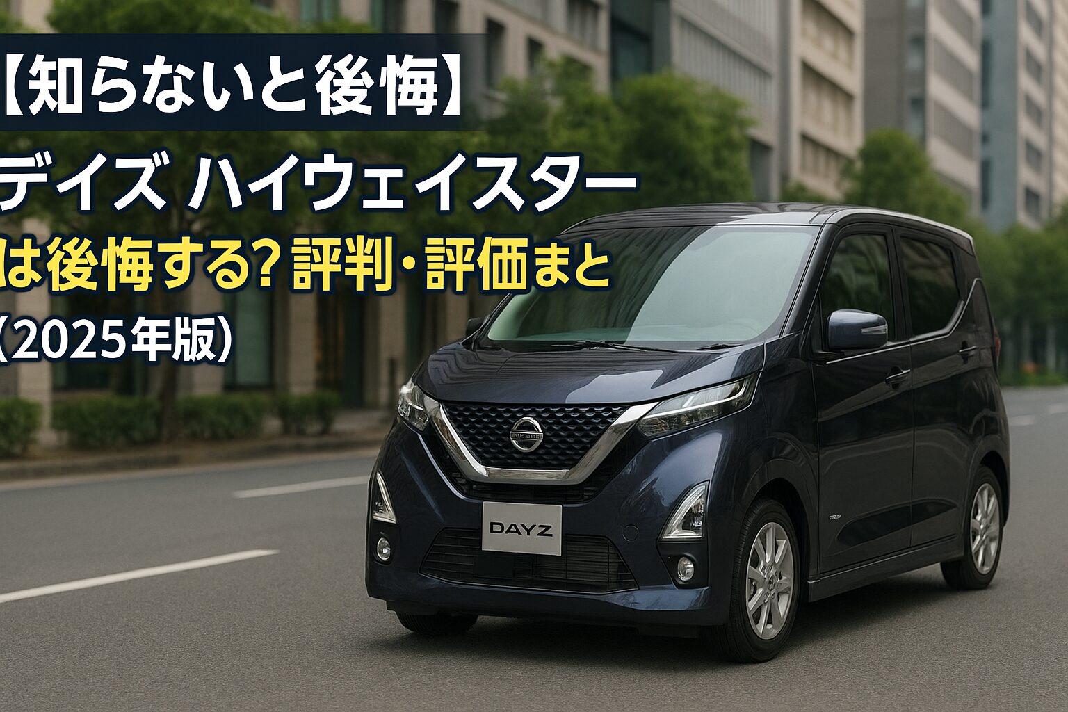 【知らないと後悔】日産 デイズ ハイウェイスターは後悔する？評判・評価まとめ｜上質感×軽快走行のバランスモデル【2025年版】