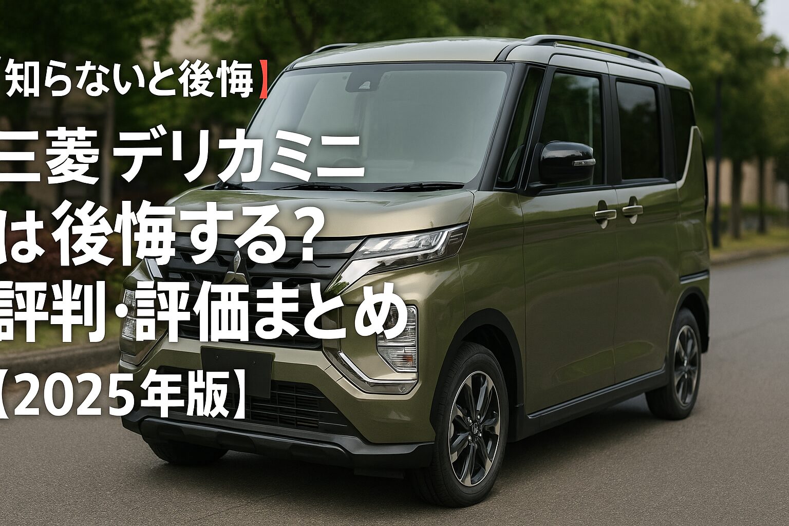 【知らないと後悔】三菱 デリカミニは後悔する？評判・評価まとめ｜悪路も街乗りもこなす軽SUVスライド【2025年版】