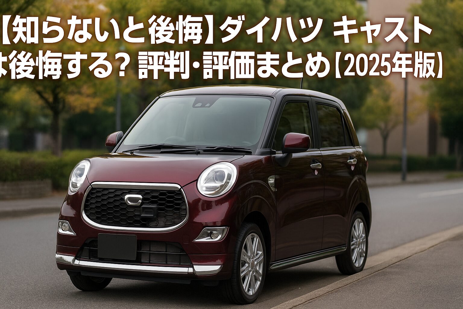 【知らないと後悔】ダイハツ キャストは後悔する？評判・評価まとめ｜可愛さと走りを両立した軽コンパクト【2025年版】