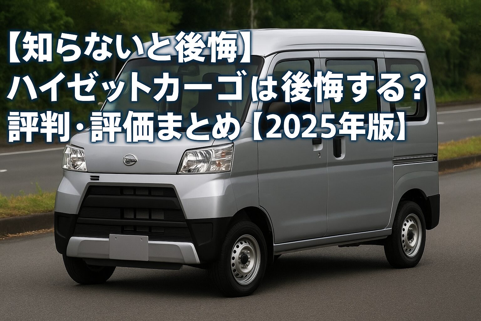 【知らないと後悔】ダイハツ ハイゼットカーゴは後悔する？評判・評価まとめ｜軽商用バンの王道【2025年版】