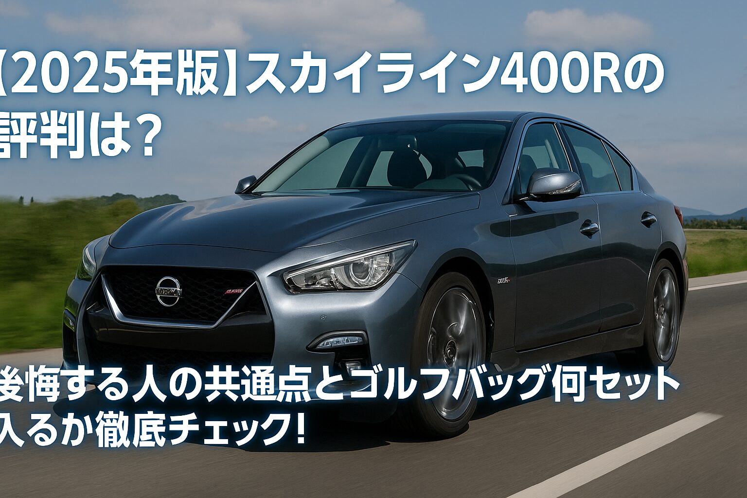【2025年版】日産 スカイライン 400Rの評判は？後悔する人の共通点とゴルフバッグ何セット入るか徹底チェック！